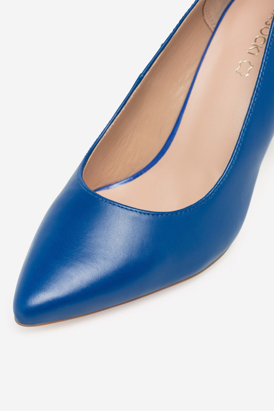 
                Lasocki - Czółenka skórzane na szpilce - 5905588486527