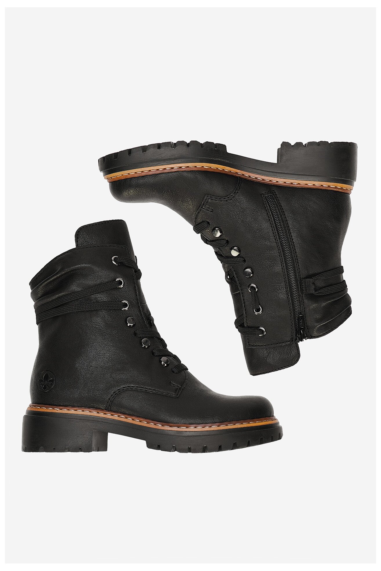 Csizma Rieker 72621-00 FEKETE