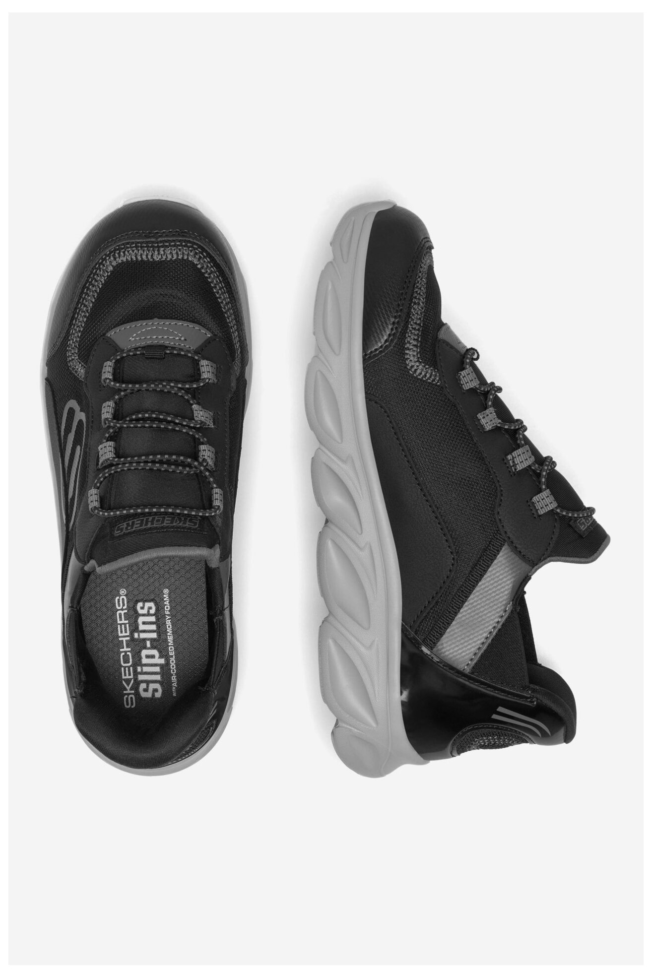 Obuwie sportowe Skechers SLIP-INS: FLEX GLIDE 403840L BKCC Czarny