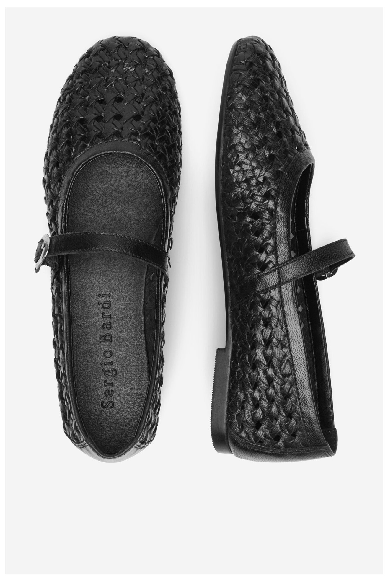 Baleriny Sergio Bardi WI45-F1104-01SB Czarny