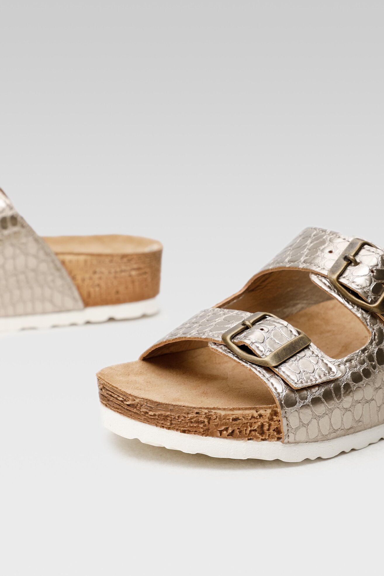 Klapki Inblu NM228B01 Srebrny