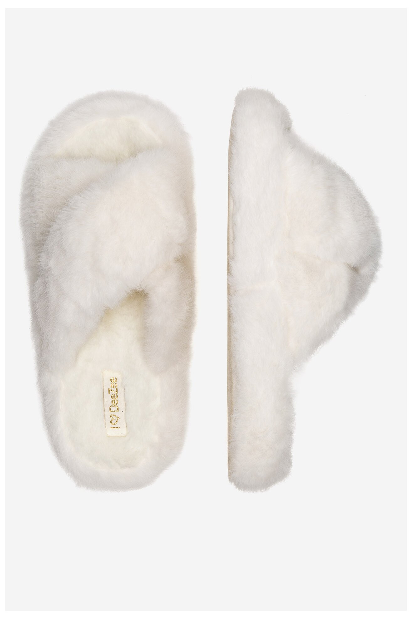 Kapcie DeeZee P4194523 Kremowy