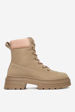 Kotníková obuv DeeZee 25519-1 STŘEDNĚ HNĚDÁ