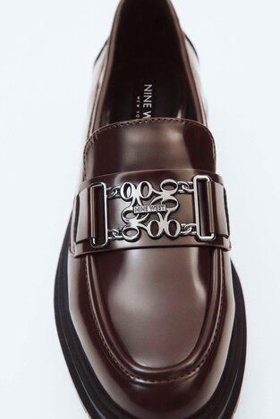 Мокасини NINE WEST CEO-KARIMA-01 ТЕМНО-КОРИЧНЕВИЙ