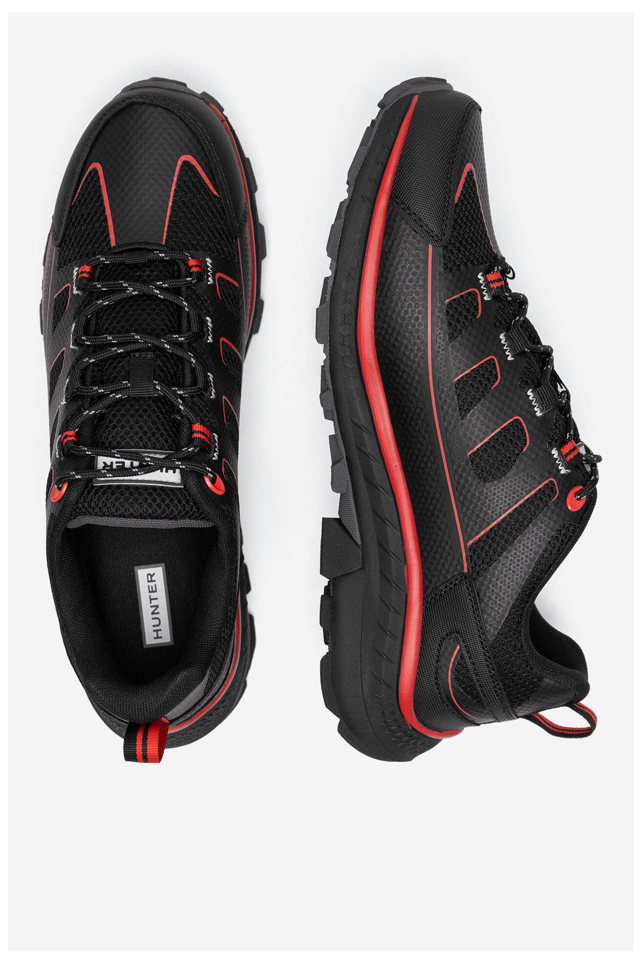 Félcipő HUNTER PEAK RT LOW WP FEKETE