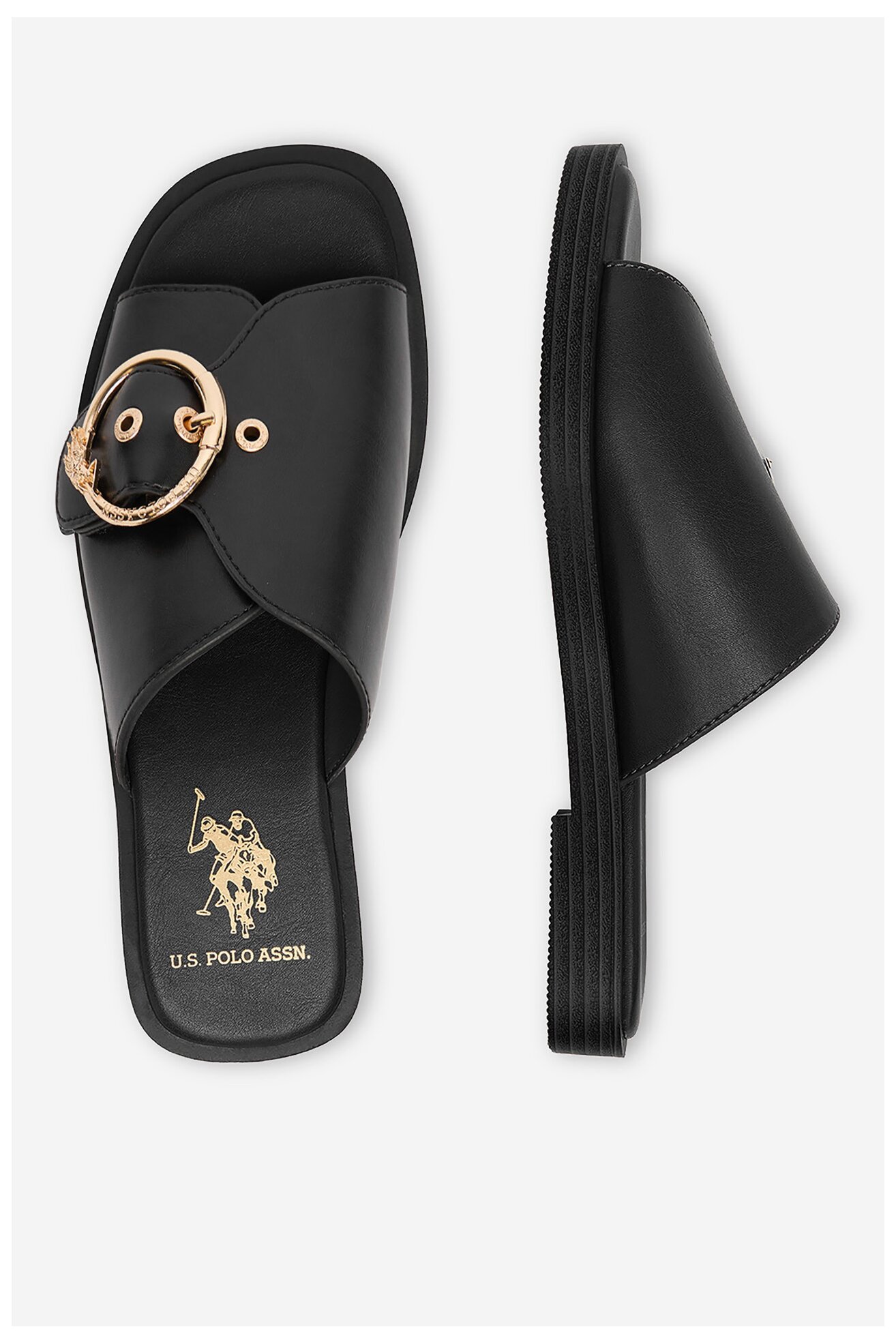 Sandały U.S. POLO ASSN. EO-MARINA002W/6Y1 Czarny