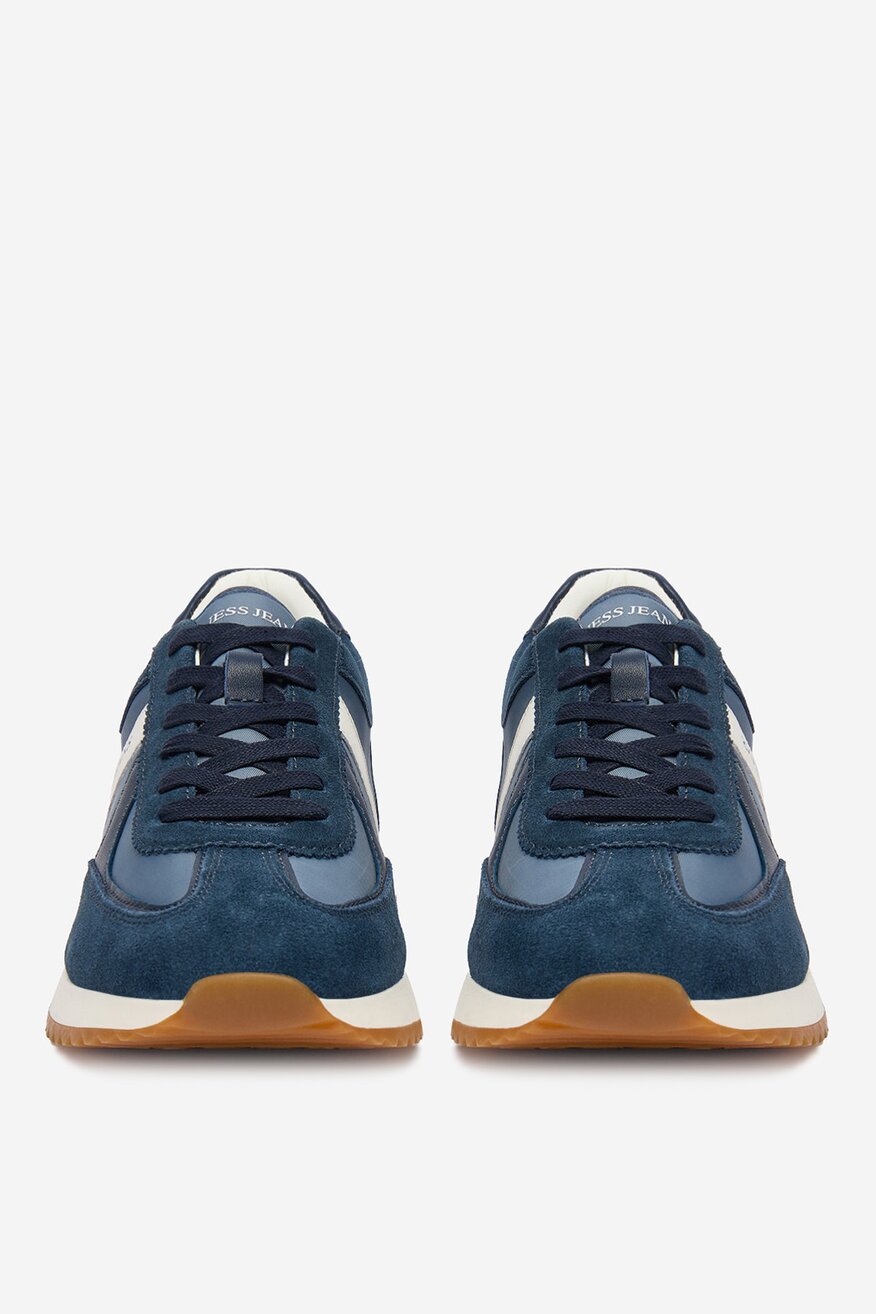 
                GUESS JEANS - Sneakersy skórzane - 5906751955604