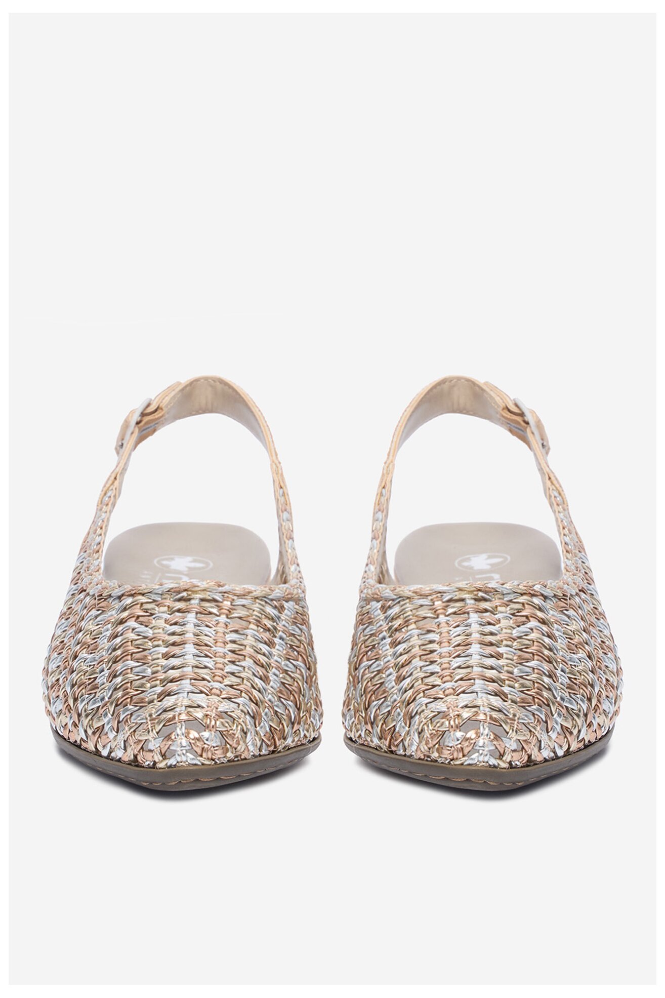 Czółenka Rieker CEO-47078-90 Złoty