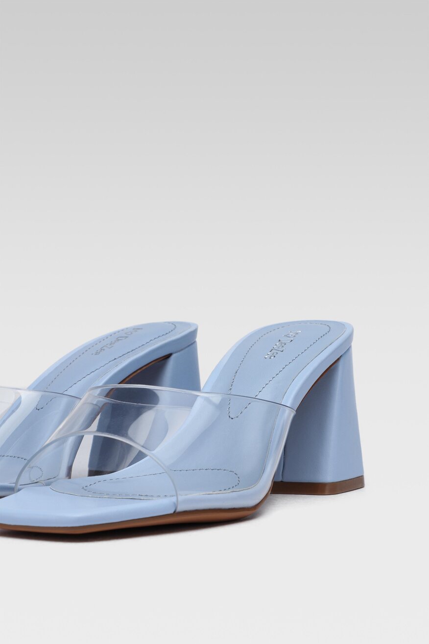 DeeZee - Klapki na obcasie przezroczyste - 5903698505749