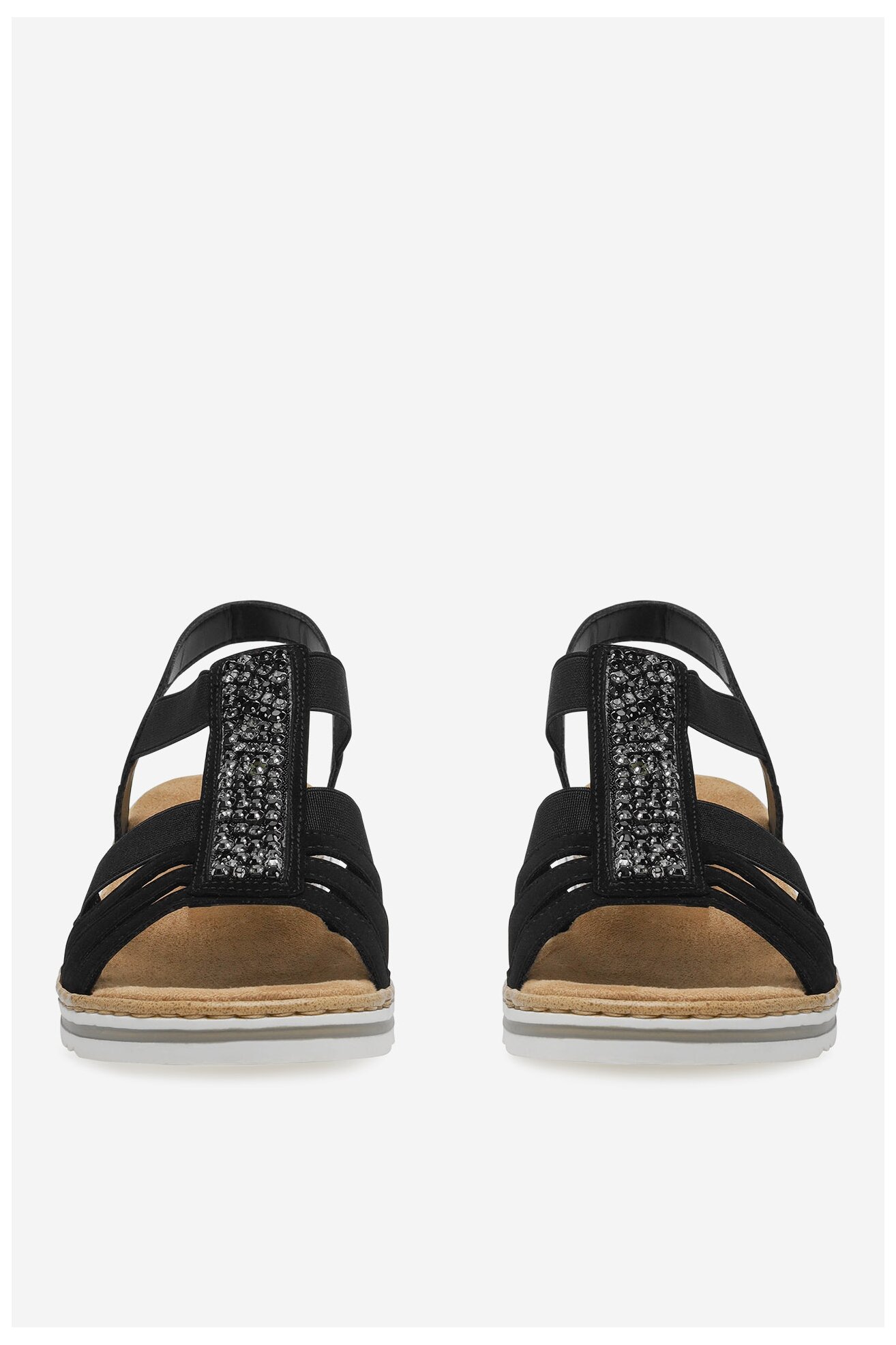 Sandały Rieker V0652-00 Czarny