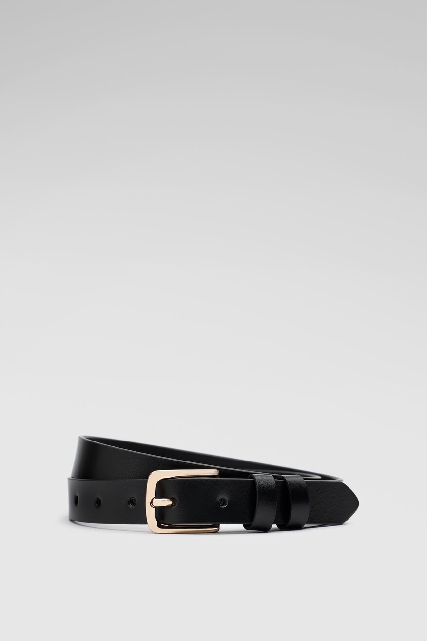 
                Lasocki - Pasek damski skórzany czarny - 5904248971021