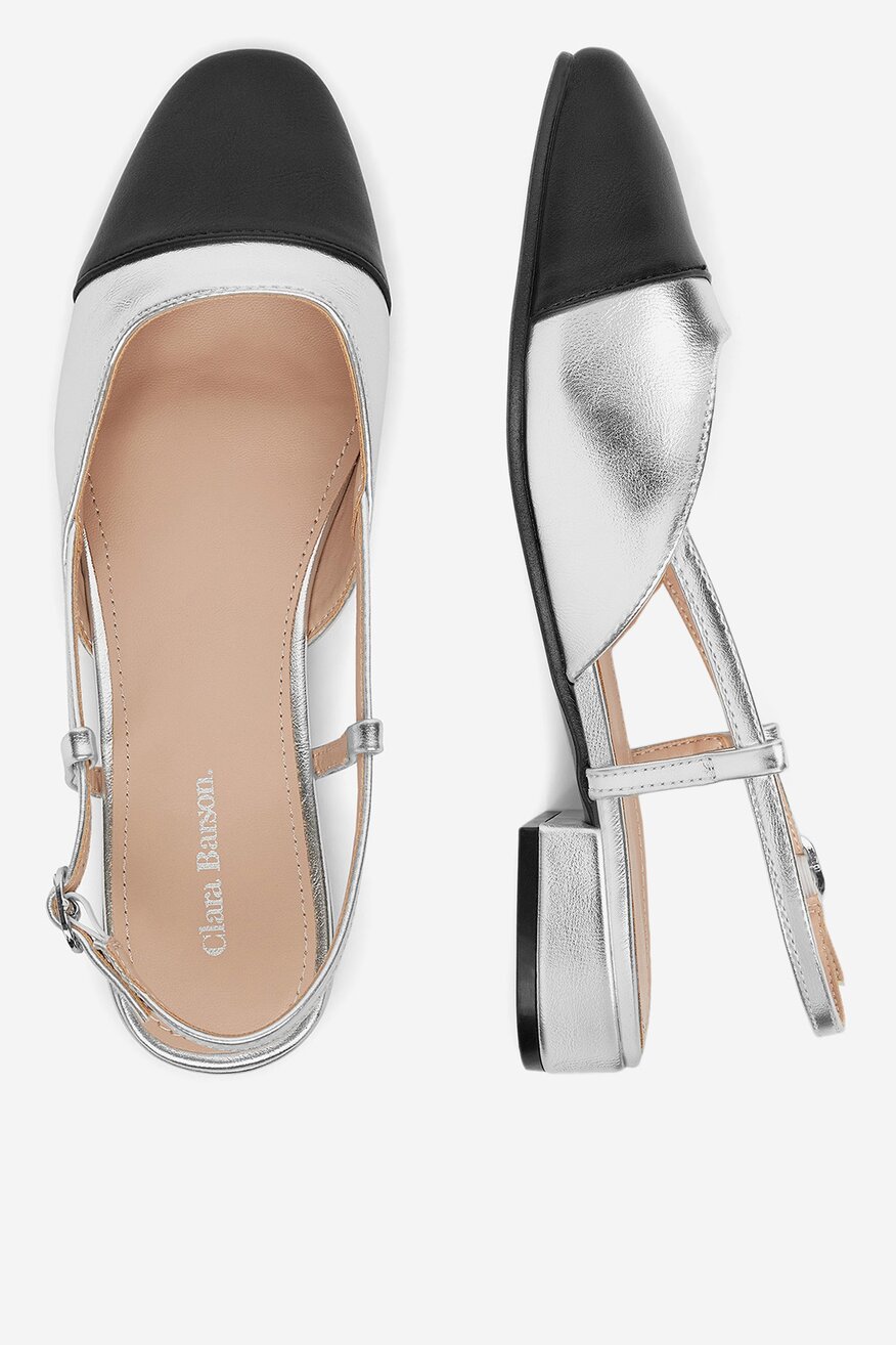 Lodičky Clara Barson STŘÍBRNÁ - 5903698596655