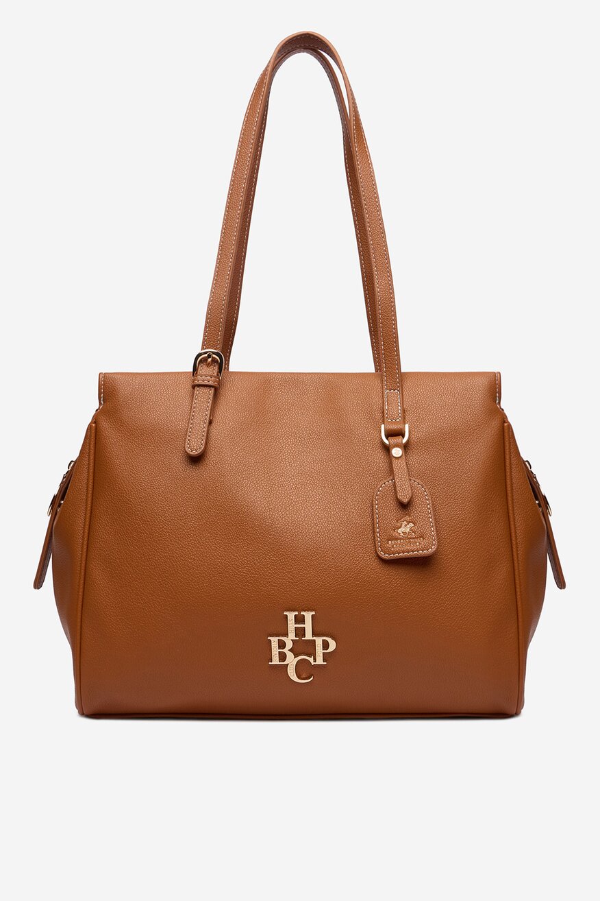 Дамска чанта Beverly Hills Polo Club КАМЕЛ - 5906751599426