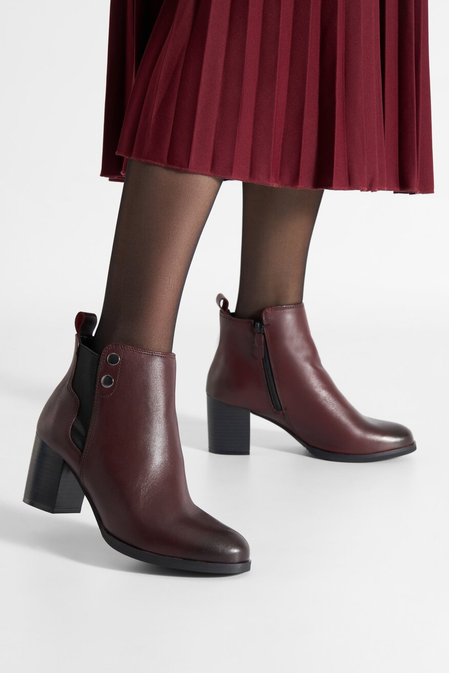 
                Lasocki - Skórzane botki - 5904862967486