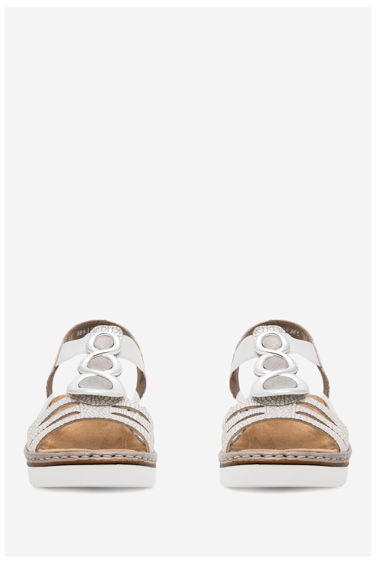 Sandały Rieker 679L4-80 Biały