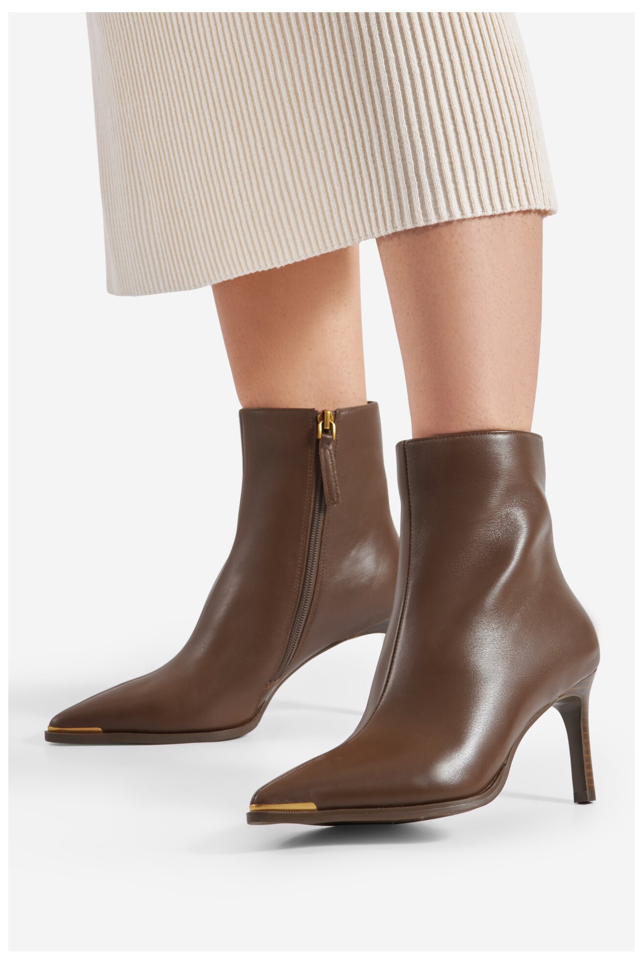 Botki Gino Rossi WGA3278-1Z Brązowy