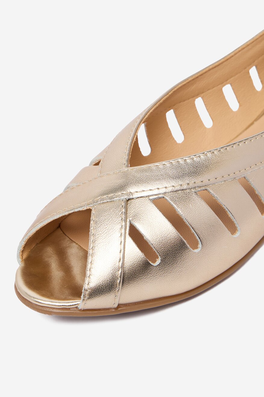 
                Lasocki - Baleriny skórzane - 5906751855881