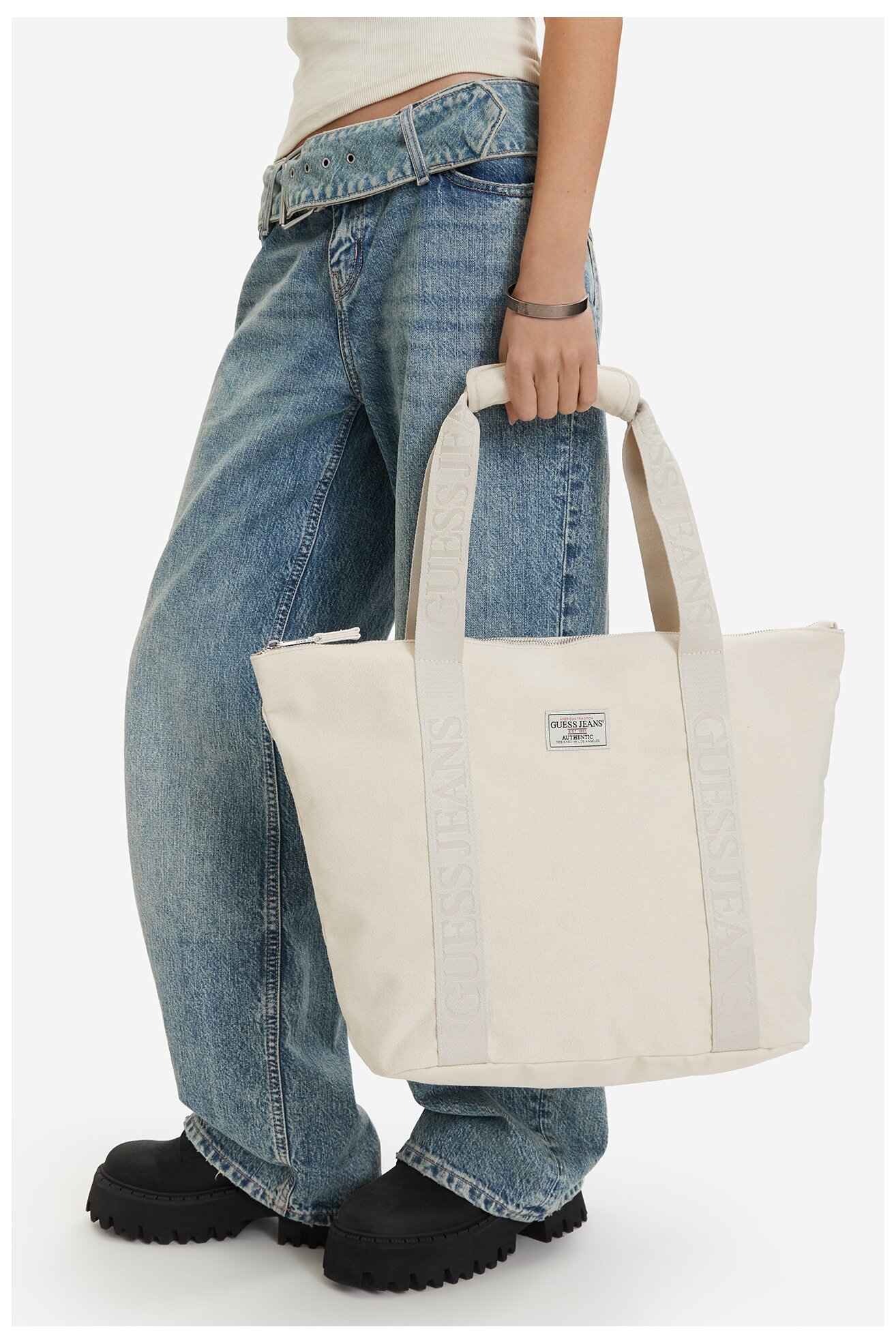 Сумка З Ремінцем GUESS JEANS CWBEO-GUESS-B-016-09 БЕЖЕВИЙ