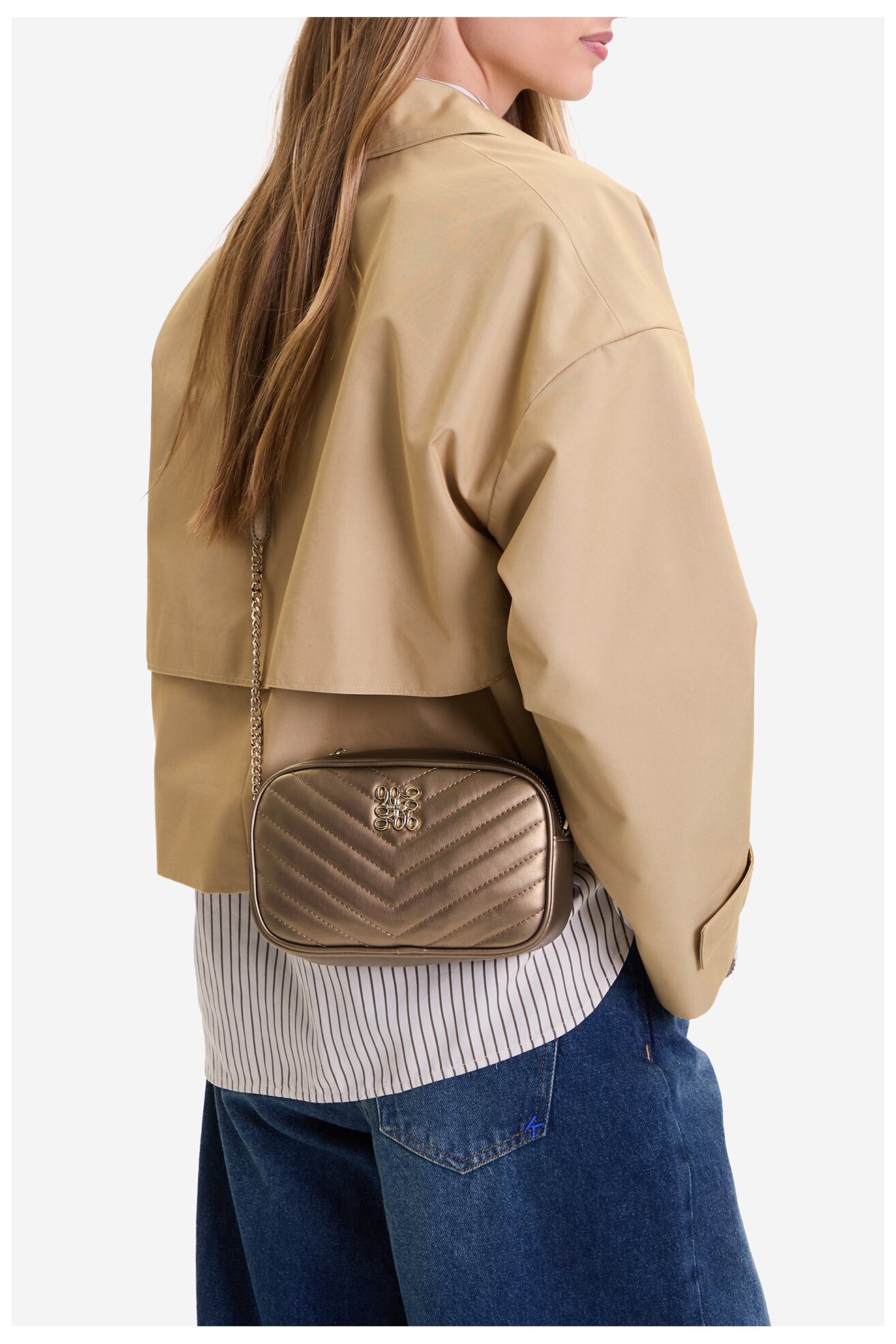 Geantă de mână NINE WEST CEO-MARY-LA513-89 AURIU