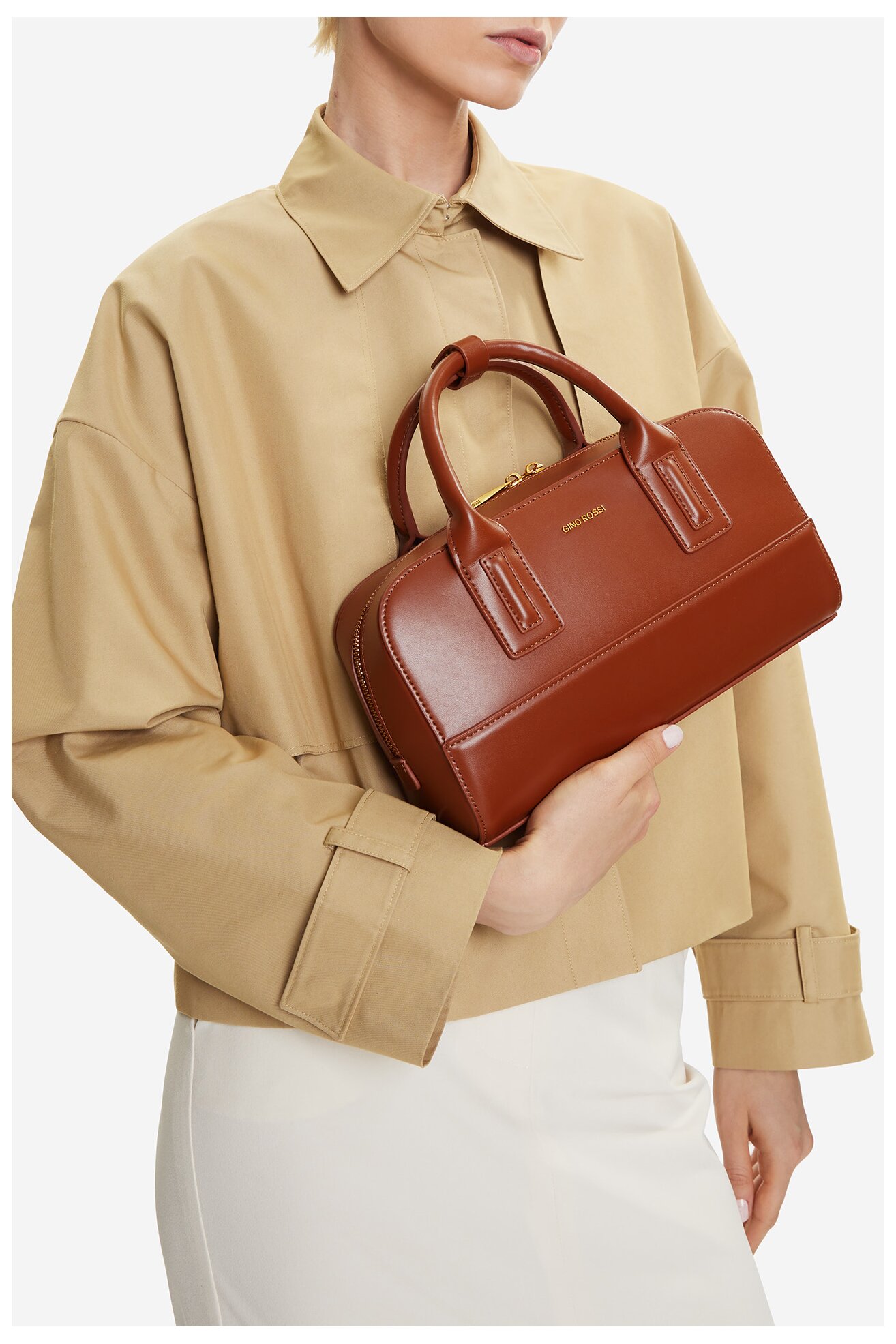 Kézitáska Gino Rossi CEO-INES-LX10148 CAMEL