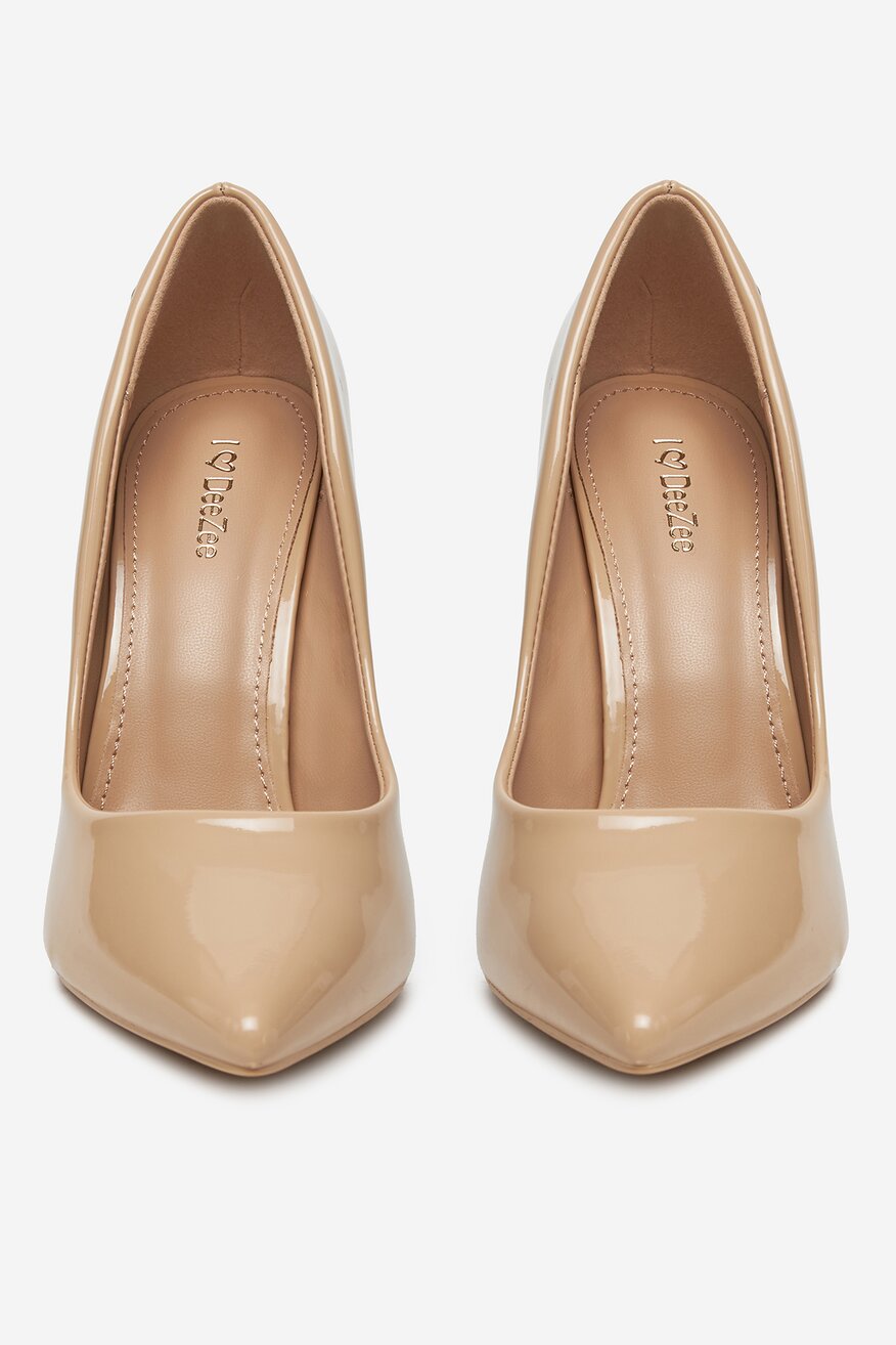 Pantofi cu toc DeeZee BEJ - 5906751091142