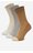 Zokni NINE WEST BR_NW_01_Z_SS25 (3 PACK) WHITE VILÁGOSSZÜRKE