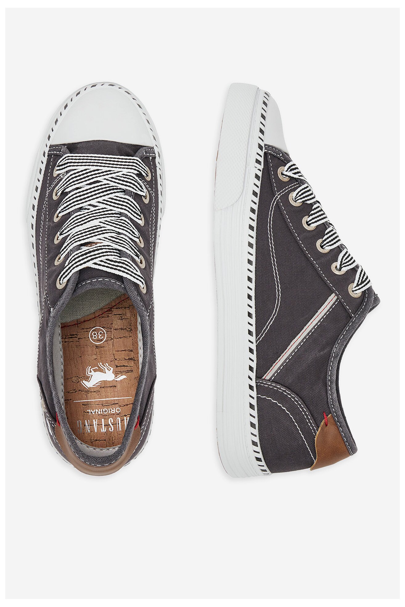 Vászoncipő Mustang 1376-303 FEKETE