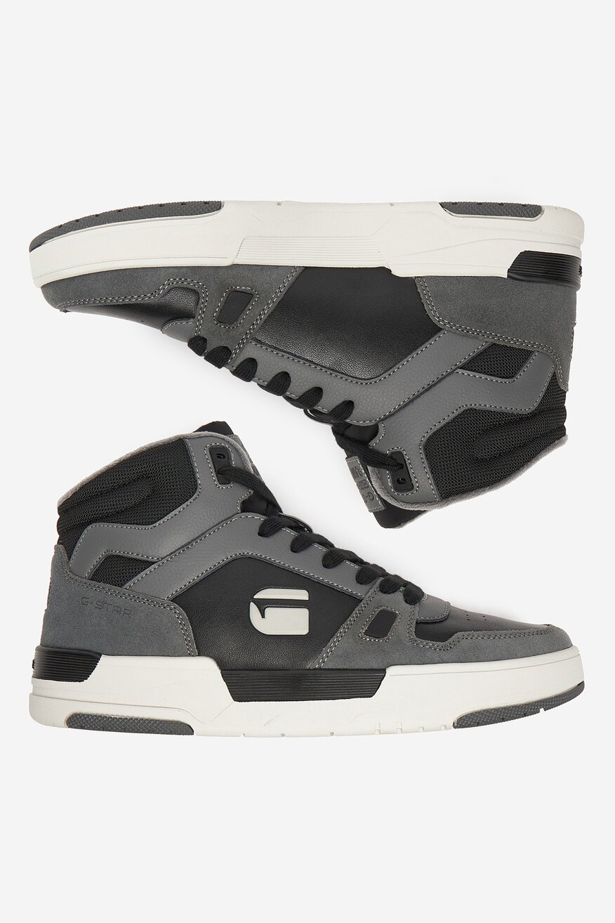 Šněrovací vyšší obuv G-STAR RAW ŠEDÁ - 5906751324172