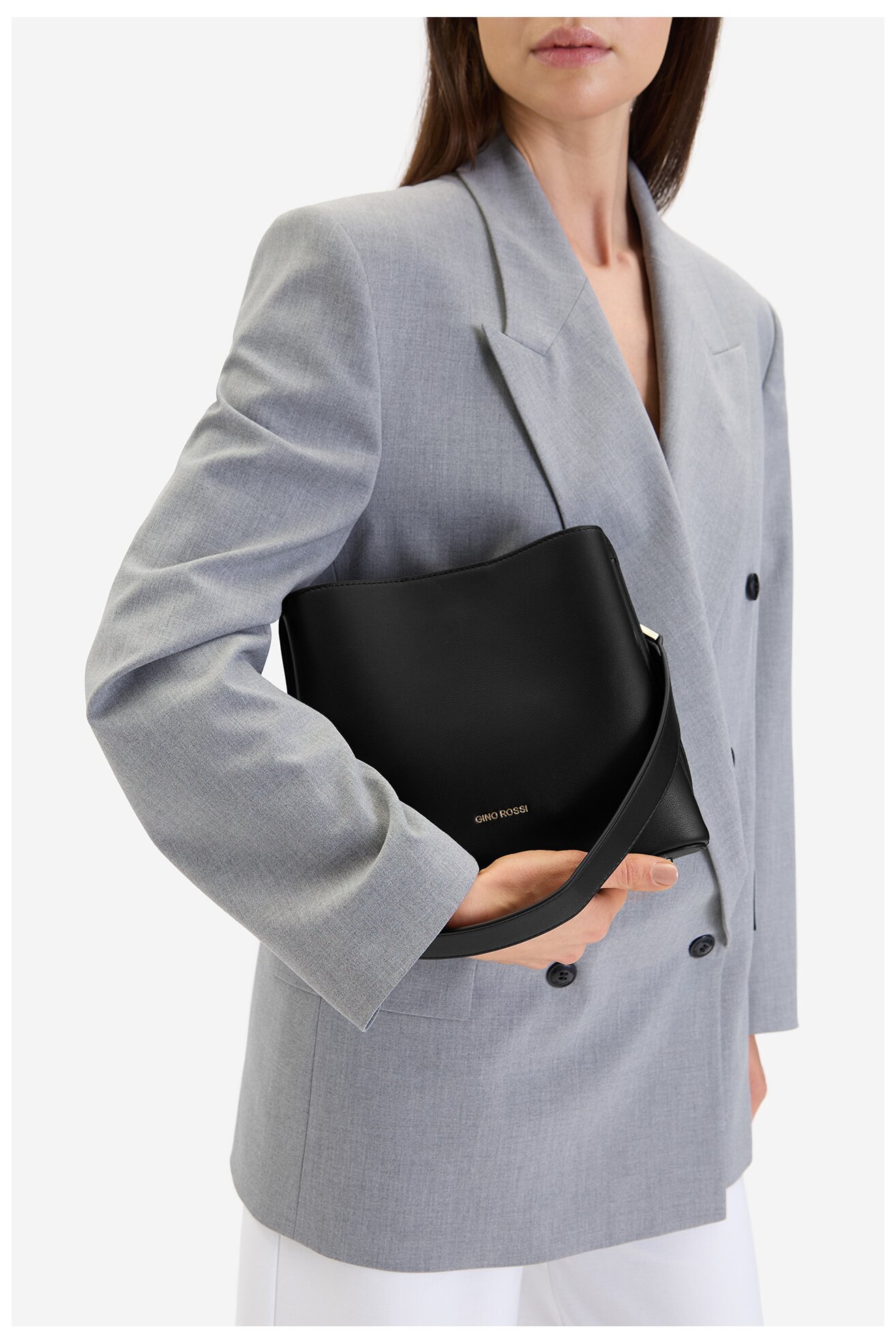 Сумка З Ремінцем Gino Rossi EO-LX10291 ЧОРНИЙ