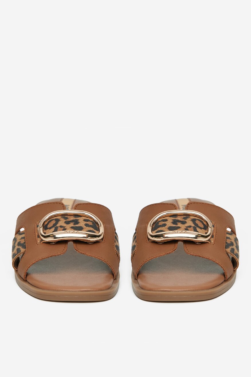 Mexx - Klapki skórzane - 5906751158920
