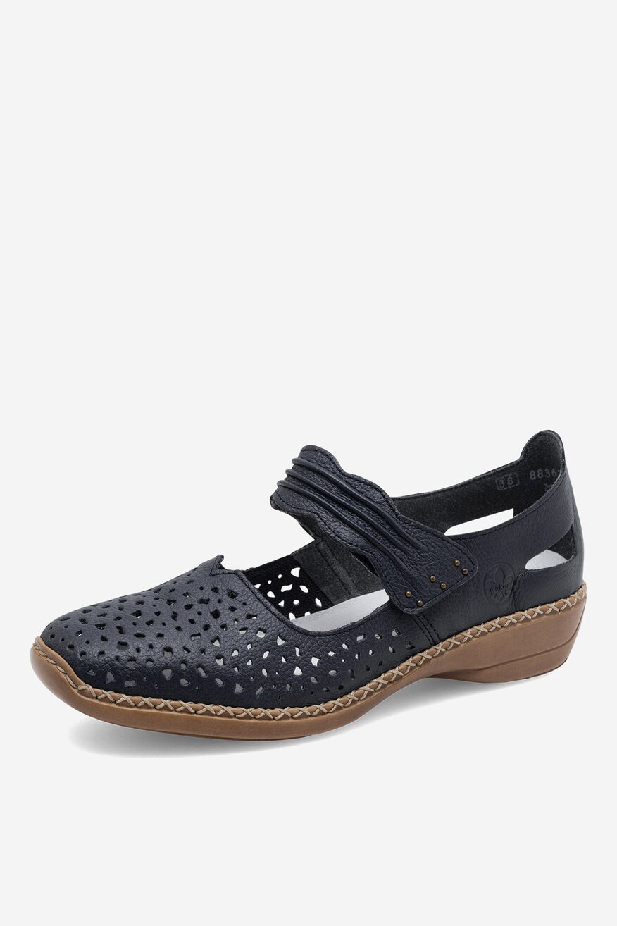 Rieker - Skórzane baleriny - 2230056165523