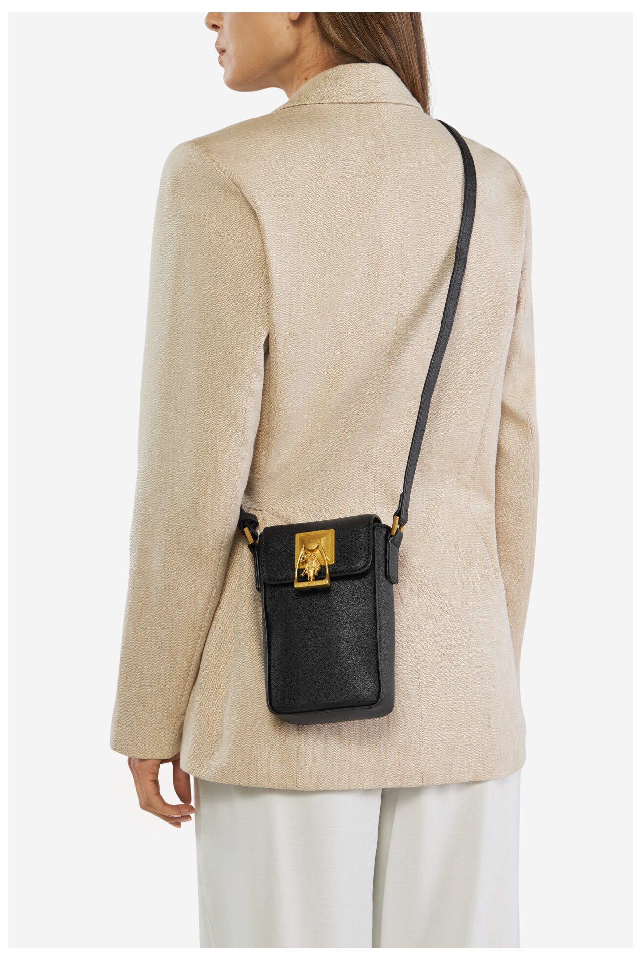 Дамска чанта U.S. POLO ASSN. BIUXT8489WVP ЧЕРЕН