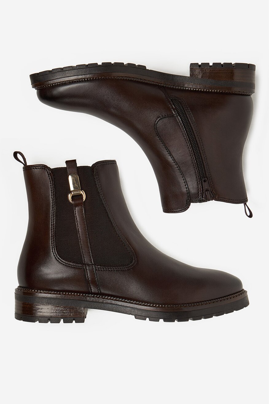Lasocki - Botki skórzane ocieplane - 5906751406076