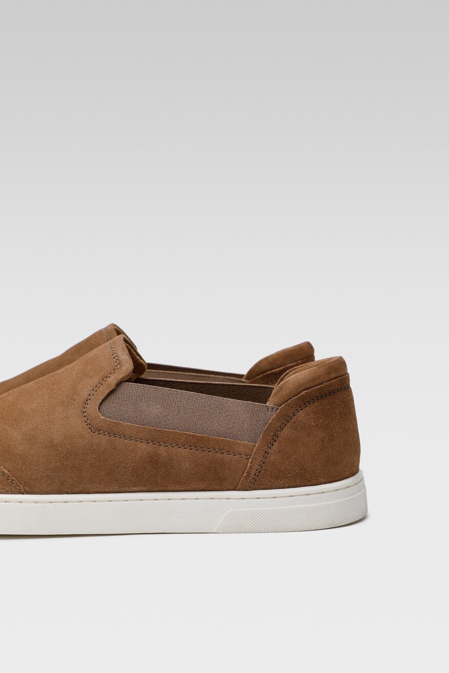 
                Cesare Cave - Skórzane półbuty beżowe - 5904862603445