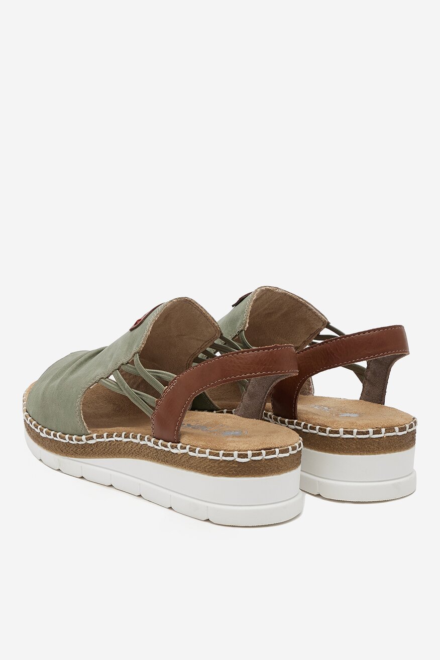 
                Rieker - Sandały na koturnie - 2230078401777