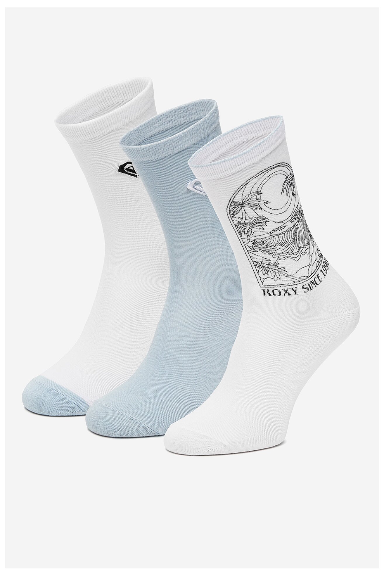 Skarpetki ROXY AS_ROXY_05W_SS25 (3-PACK) Biały