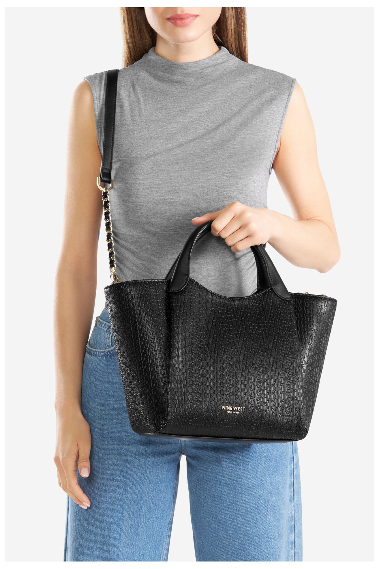 Kézitáska NINE WEST LDA6767A FEKETE