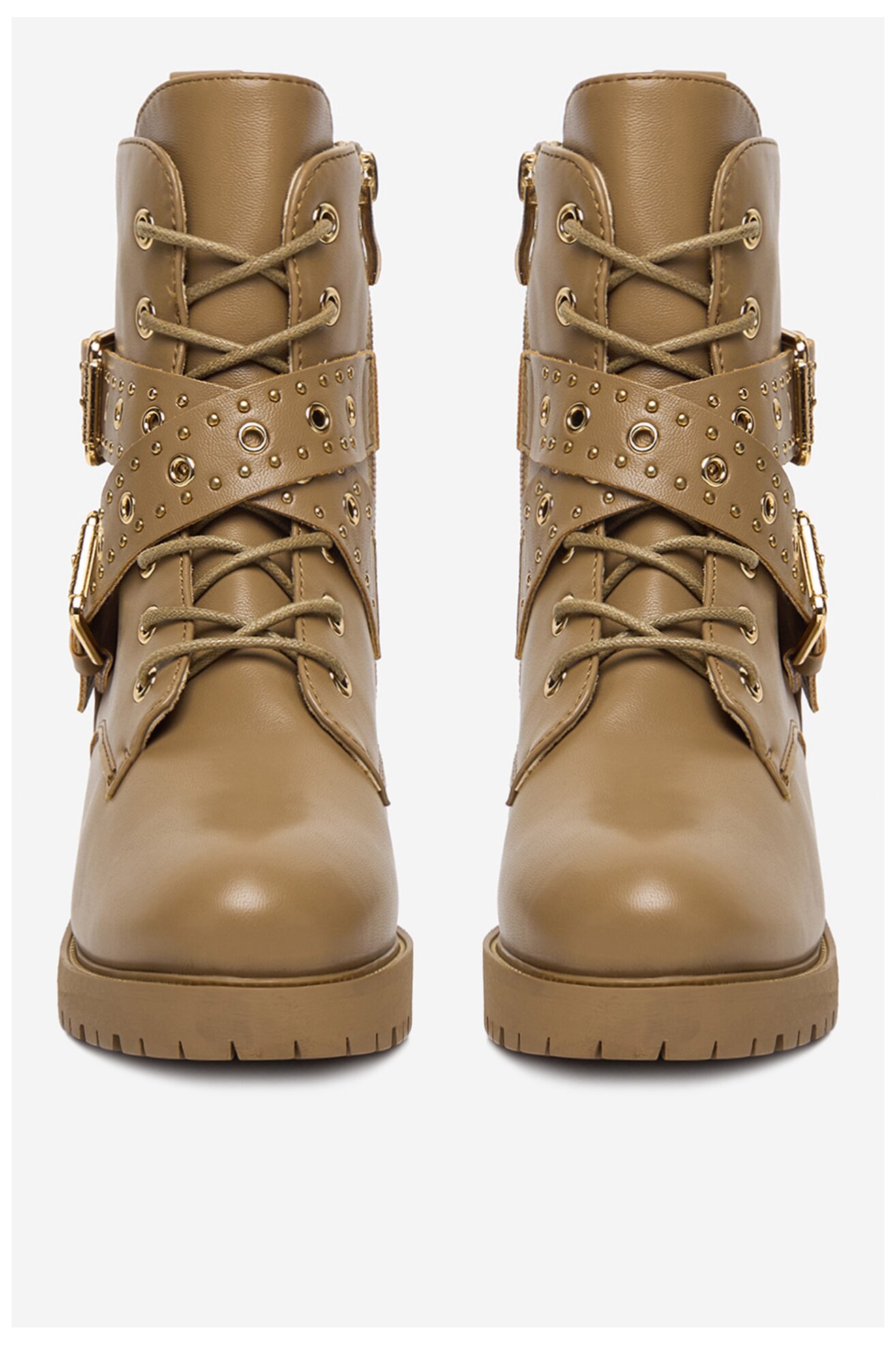 Bokacsizma DeeZee 15161-1-BEIGE PU BÉZS