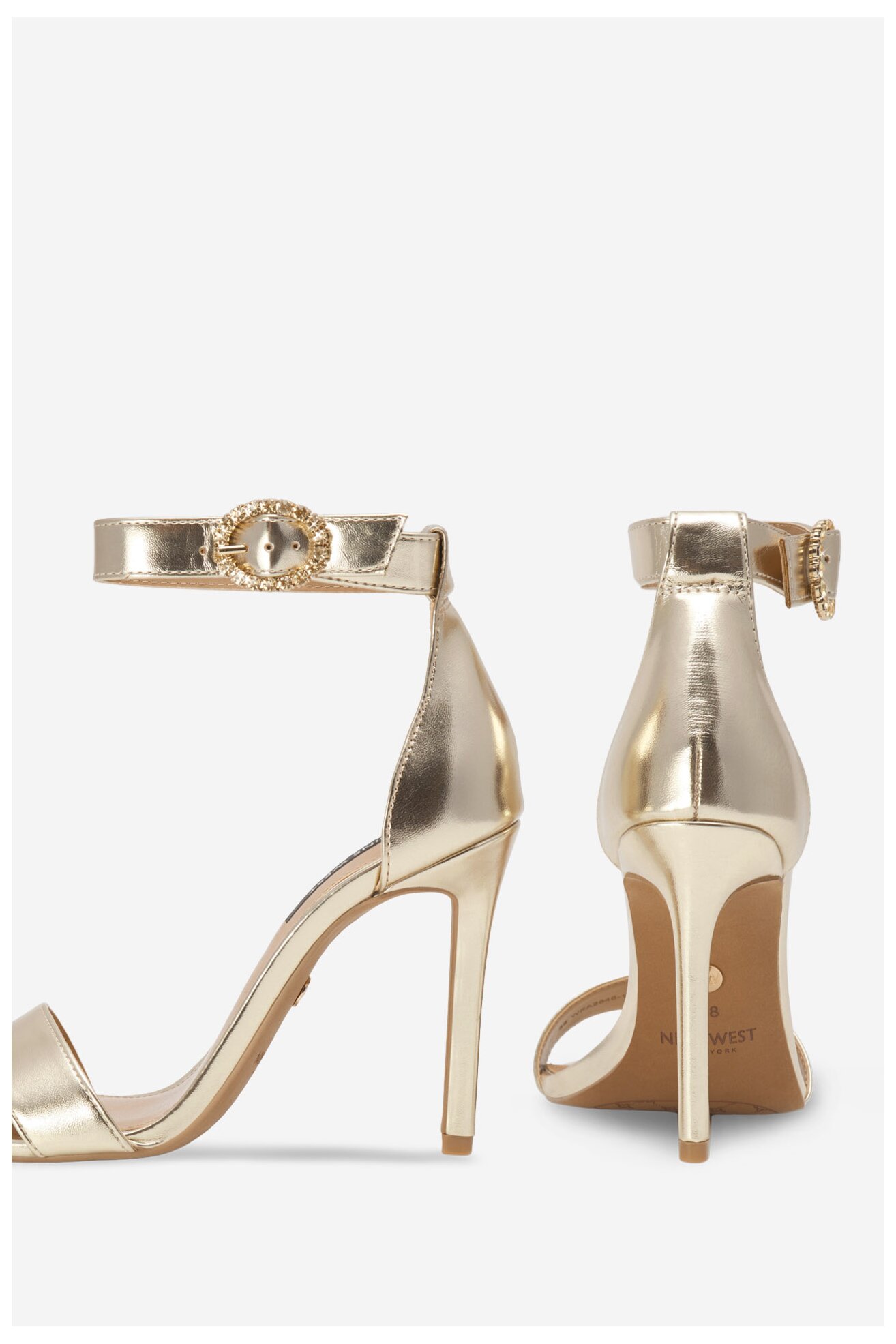 Sandały NINE WEST WFA2646-1 Złoty