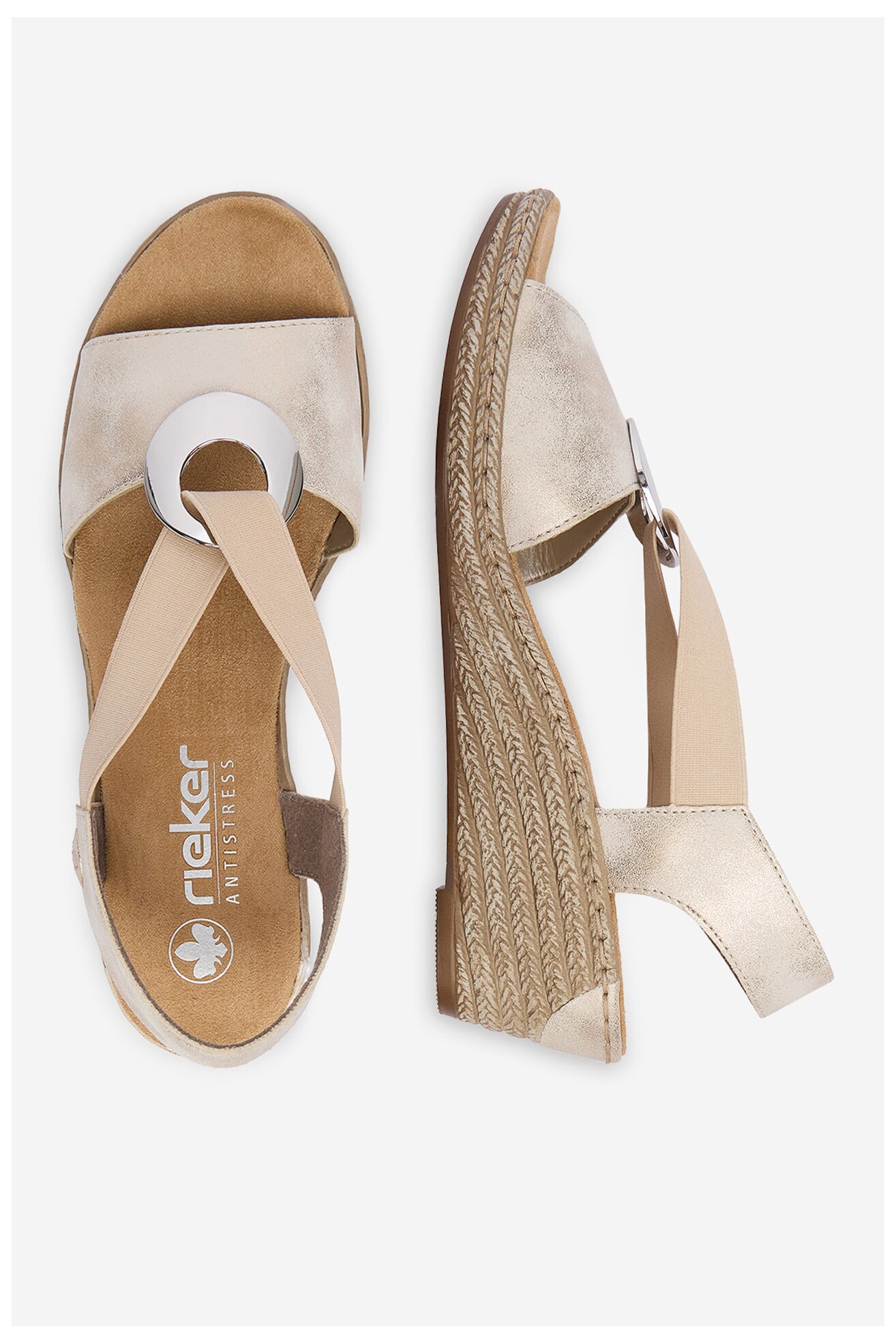 Sandały Rieker CEO-624H6-60 Beżowy