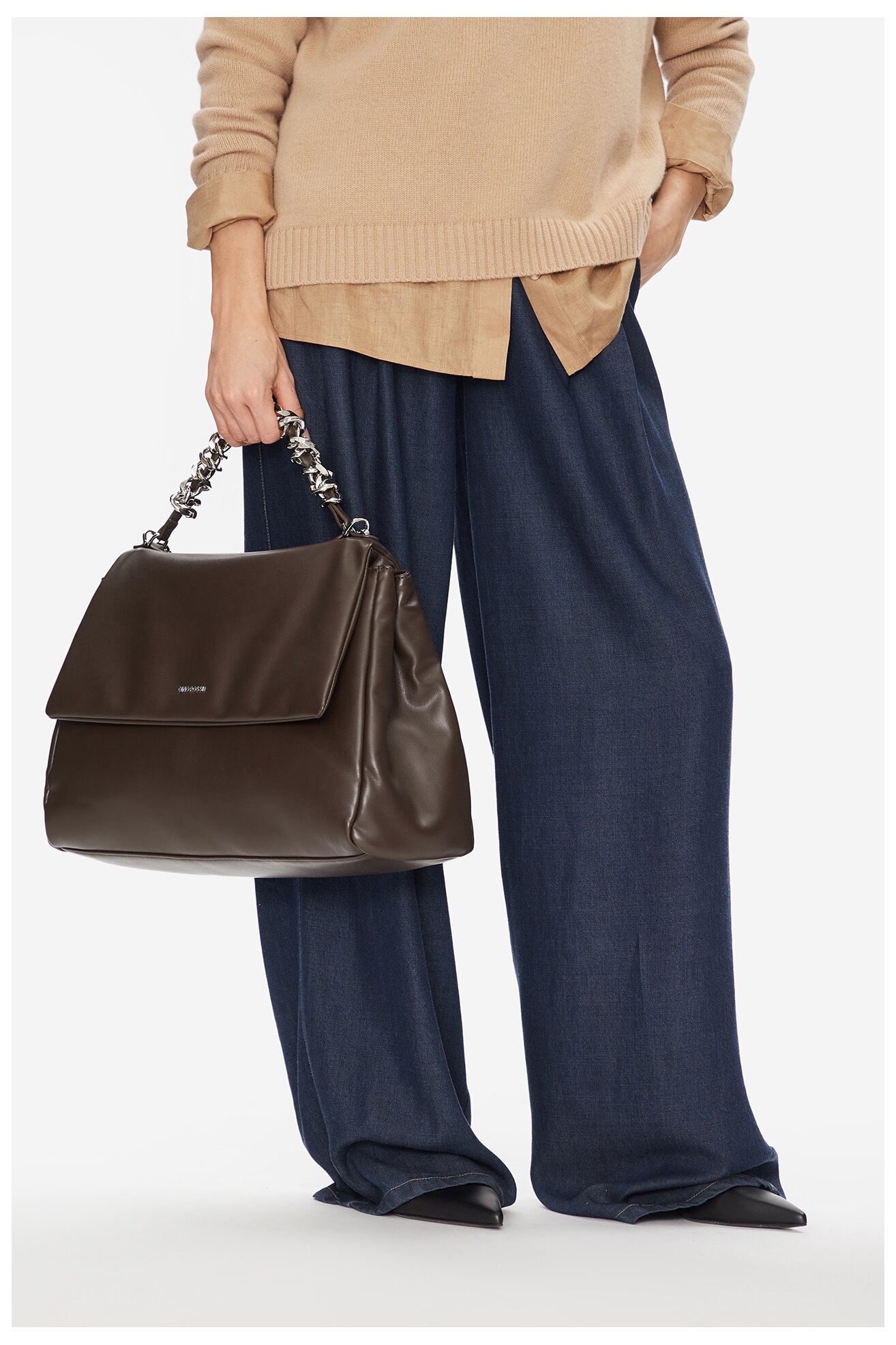 Torebka Gino Rossi EO-MAE-LDA8073-2. Brązowy