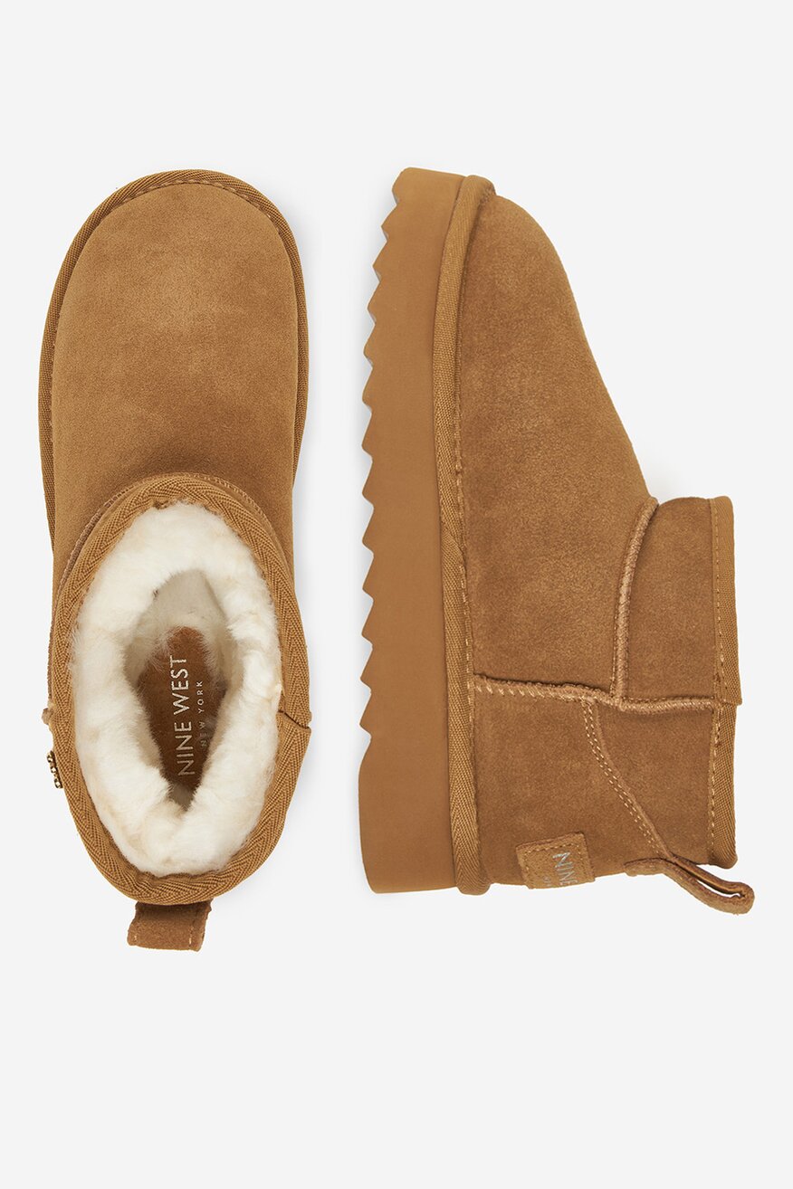 NINE WEST - Śniegowce zamszowe ocieplane - 5906751464397