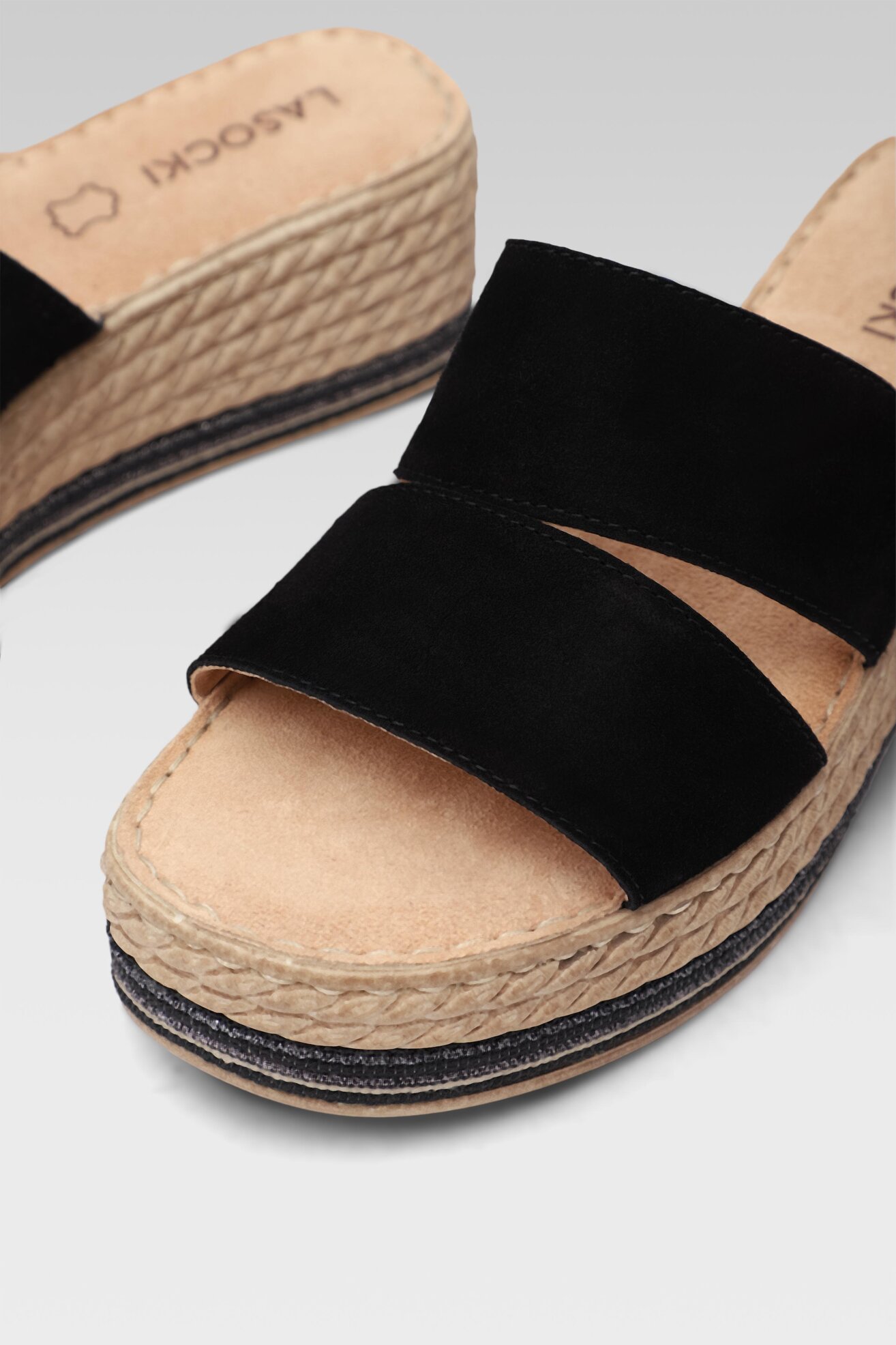 Klapki Lasocki S387 Czarny