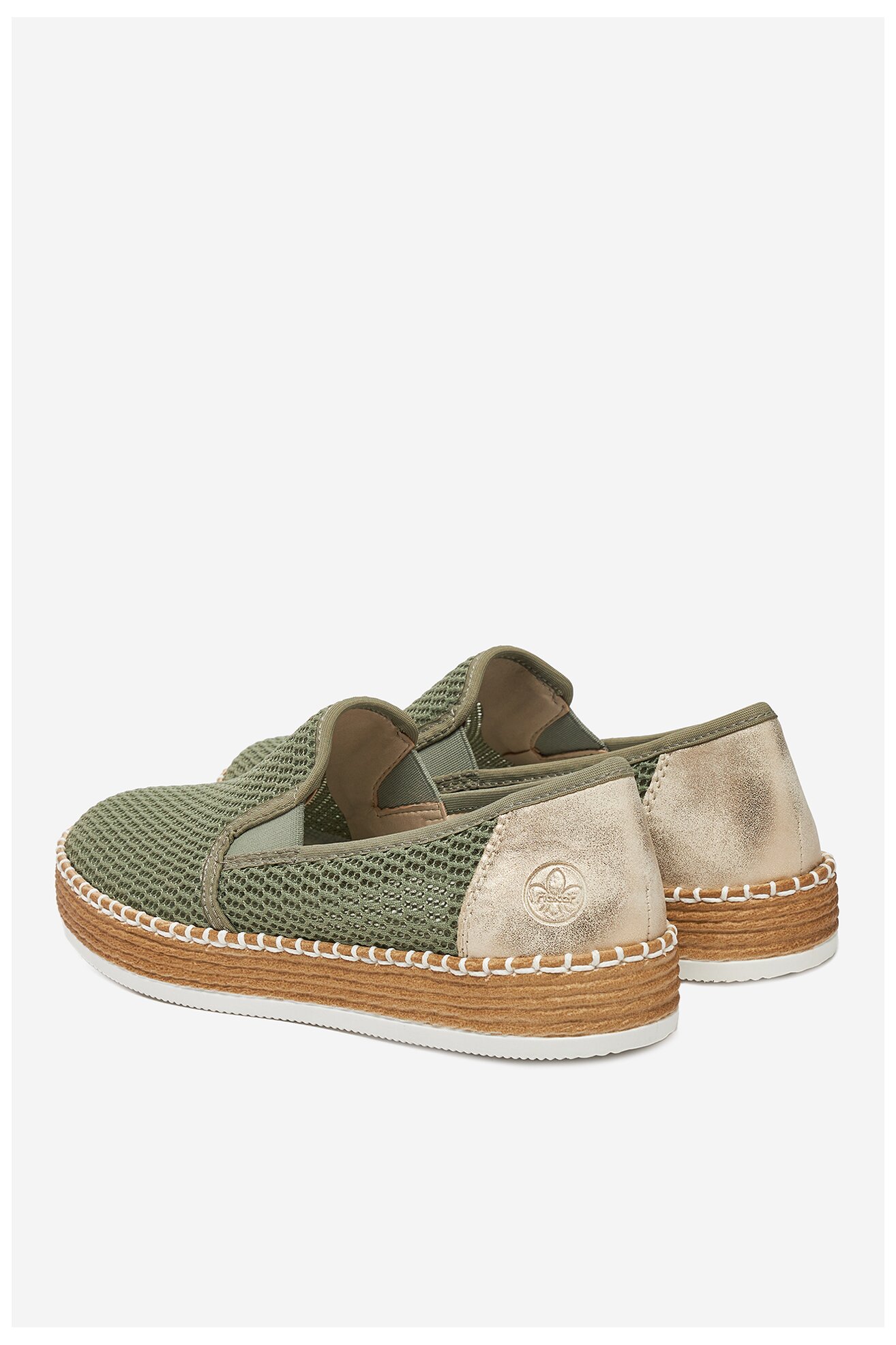 Espadrille Rieker L7873-52 OLAJZÖLD