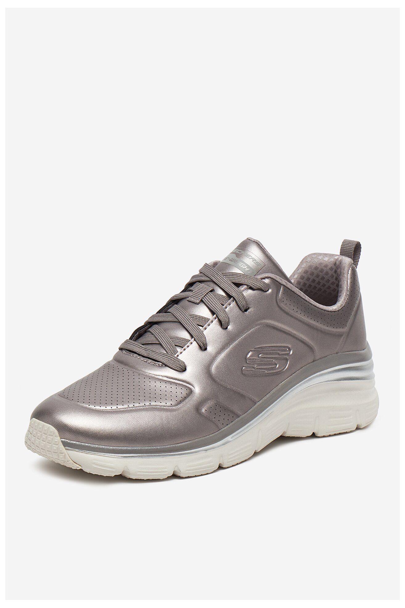 Încălțăminte sport Skechers FASHION FIT - GLOW UP 149749 PEW ARGINTIU