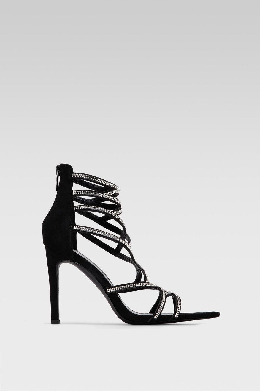 
                Jenny Fairy - Sandały czarne z suwakiem - 5904248833664