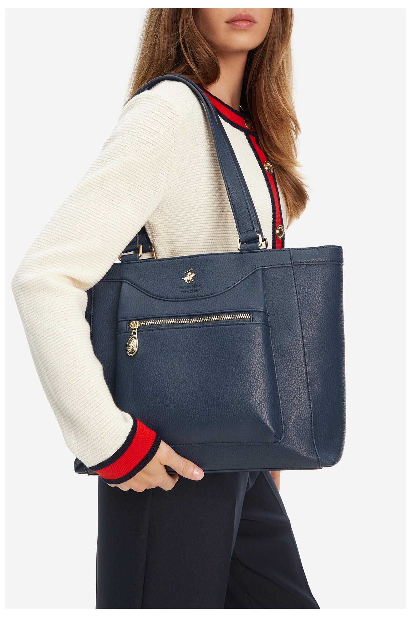 Kézitáska Beverly Hills Polo Club C-BHPC-L-002-08 SÖTÉTKÉK