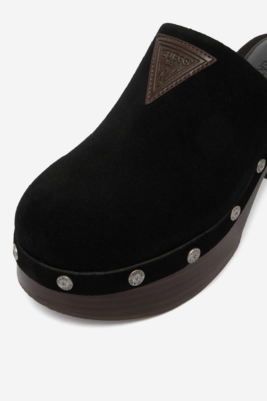 GUESS JEANS - Klapki skórzane - 5907964055822