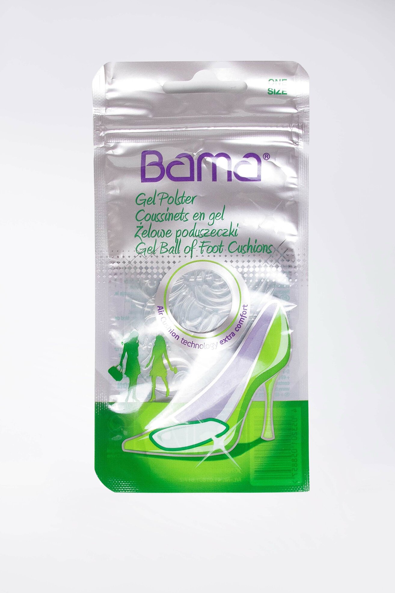 Wkładki do obuwia BAMA WKŁADKA ŻELOWE PODUSZECZKI BEZ KOLORU -