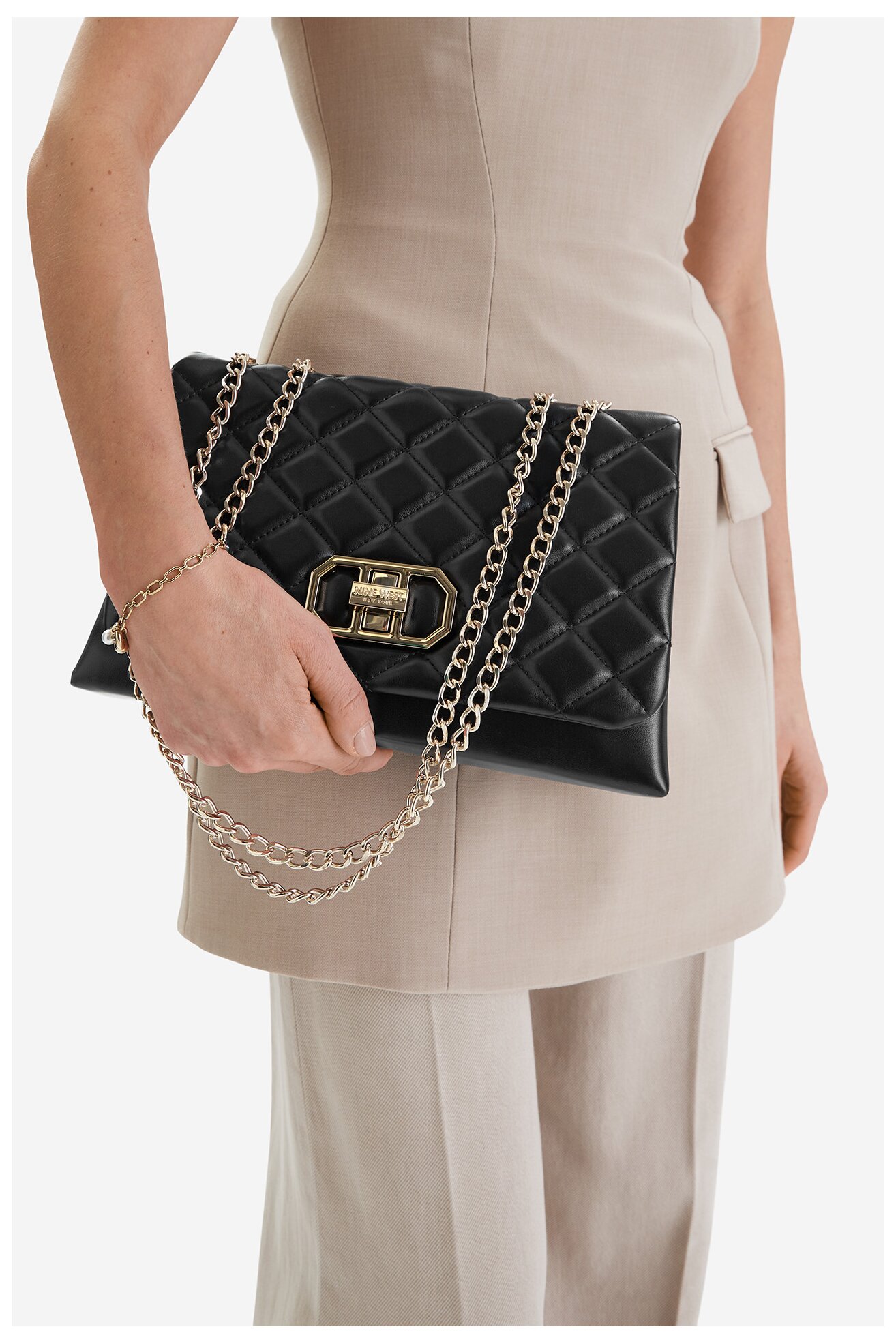 Kézitáska NINE WEST CEO-BLANCA-LDA8701 FEKETE